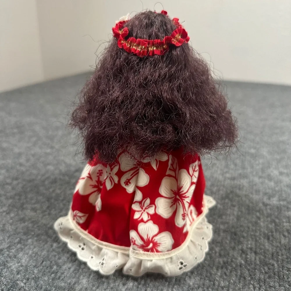 Vintage Handmade‎ Hawaiian Hula Girl with Ipu Air Freshener Doll 7